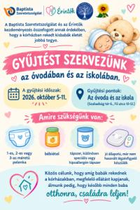 Adománygyűjtés a kórházban rekedt babákért..