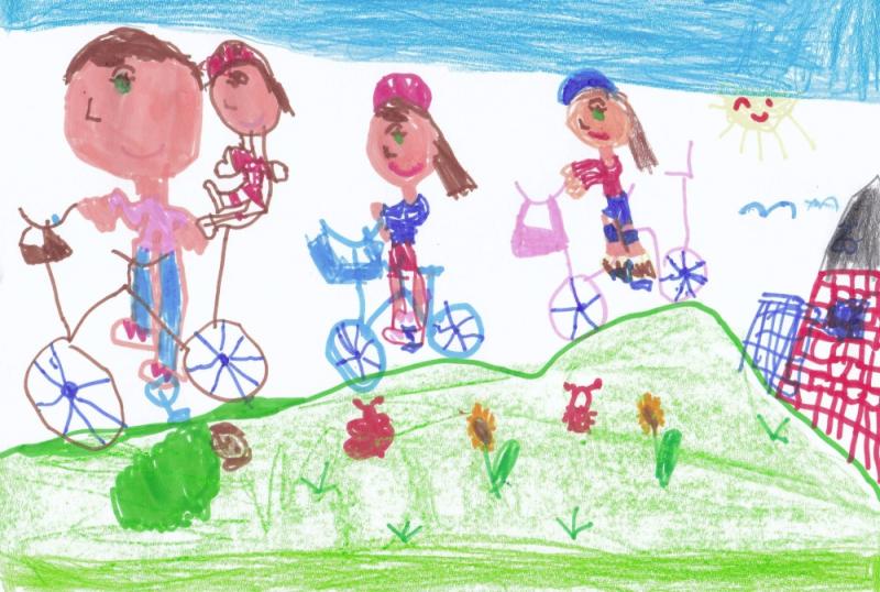 Boda család Biciklizik